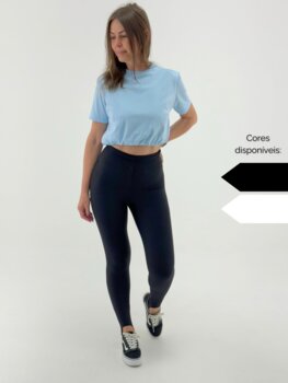 BLUSA FEMININA COM FRANZIDO BARRA