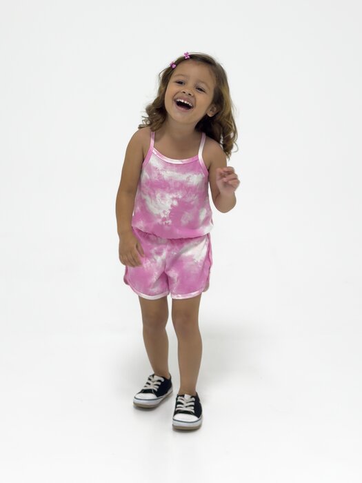 MACAQUINHO INFANTIL MENINA TIE DYE