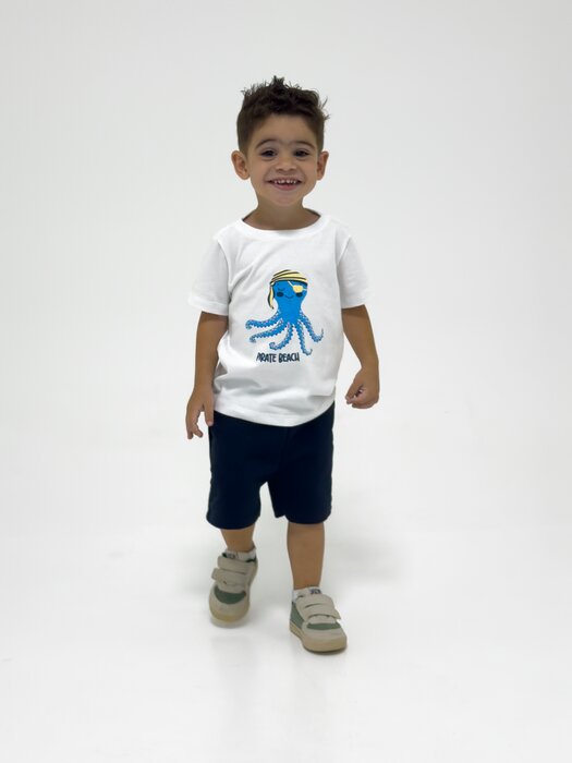 CAMISETA INFANTIL MENINO EM MALHÃO ESTAMPA POLVO