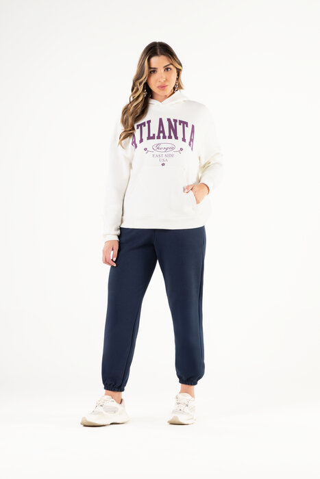 BLUSÃO FEMININO DE MOLETOM ESTAMPADO