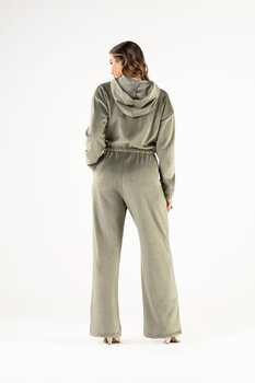 CALÇA FEMININA EM VELUDO WIDE LEG