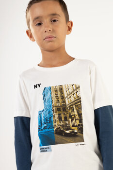 CAMISETA INFANTIL MENINO EM MALHA