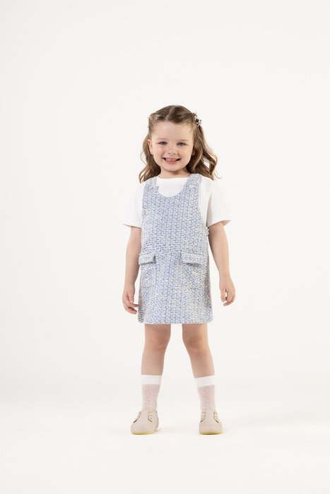 SALOPETE INFANTIL MENINA TWEED