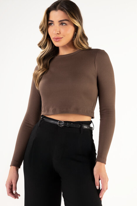 CROPPED FEMININO EM RIBANA