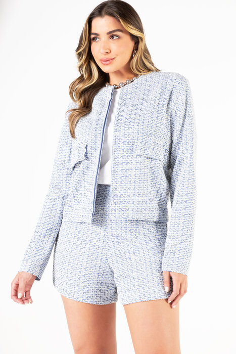 CASACO FEMININO TWEED