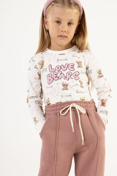 BLUSA INFANTIL MENINA EM  COTTON ESTAMPADA