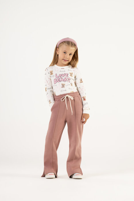 CALÇA INFANTIL MENINA EM MOLETOM