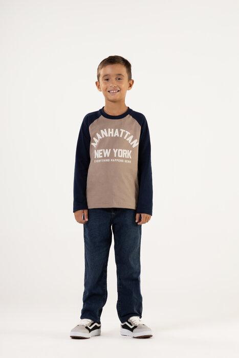CAMISETA INFANTIL MENINO RAGLAN