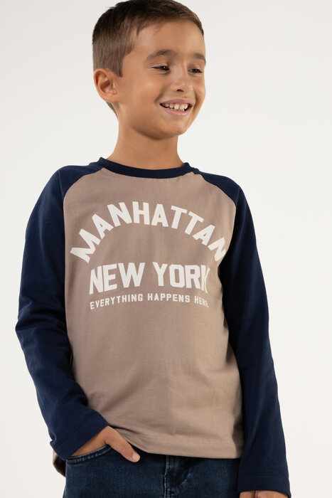 CAMISETA INFANTIL MENINO RAGLAN