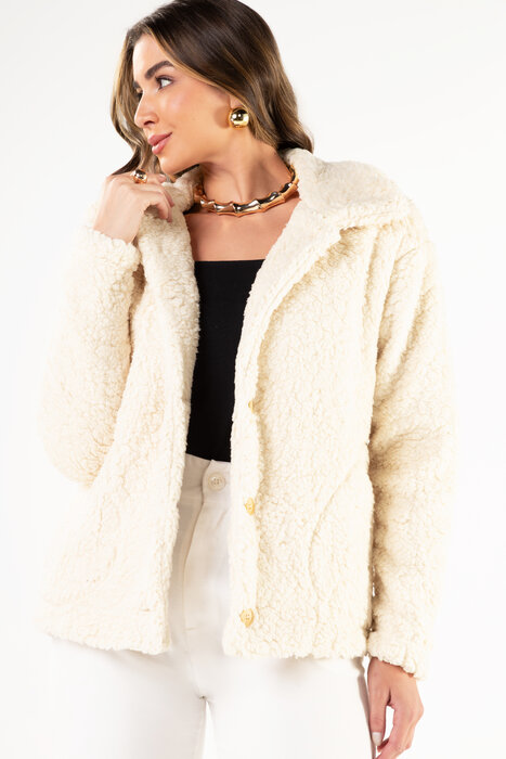 CASACO FEMININO TEDDY