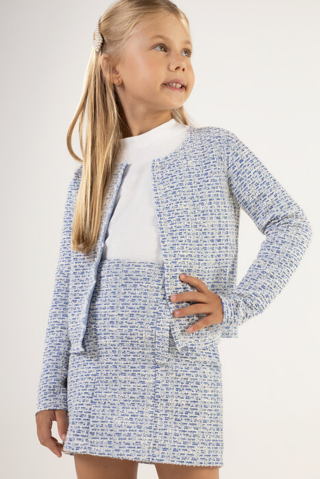 CASACO INFANTIL MENINA TWEED
