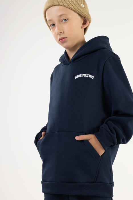 BLUSÃO INFANTIL MENINO EM MOELTOM COM CAPUZ