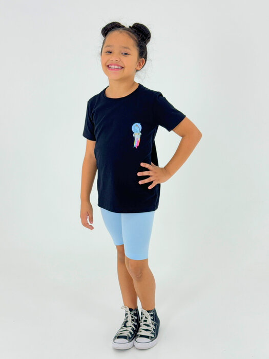 BLUSA INFANTIL MENINA EM COTTON UNICORNIO