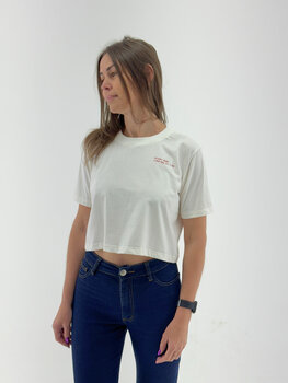 BLUSA CROPPED FEMININA EM ALGODÃO