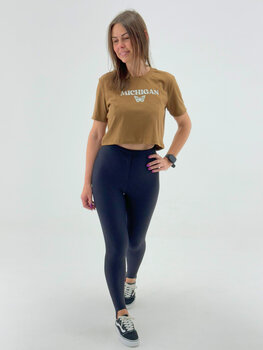 BLUSA CROPPED FEMININA EM ALGODÃO